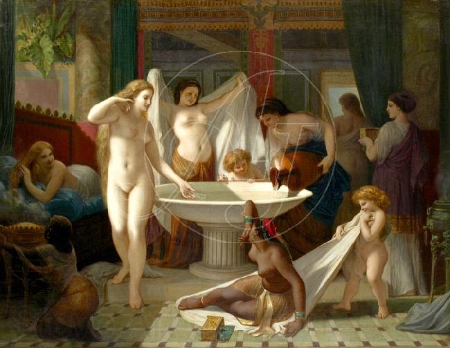 Henri-Pierre Picou Young women bathing Norge oil painting art